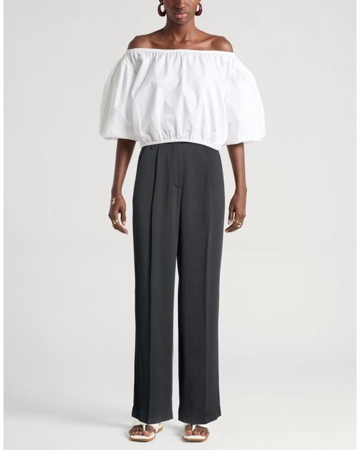 Department 5 Gray Charcoal Pants Viscose