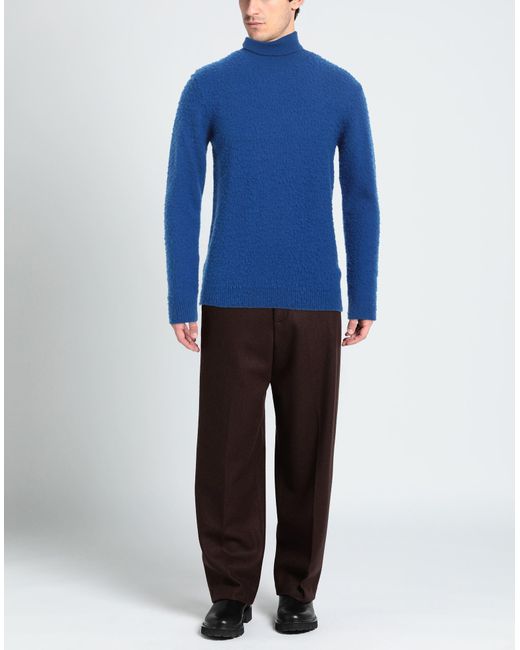 Daniele Alessandrini Blue Turtleneck for men