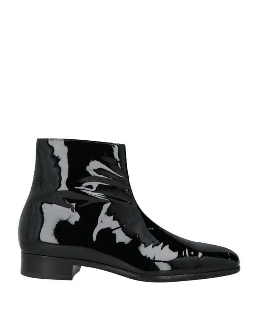 Tom Ford Black Ankle Boots Cow Leather for men