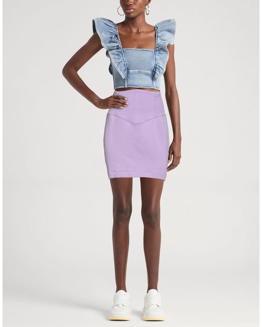 Chiara Ferragni Purple Mini Skirt