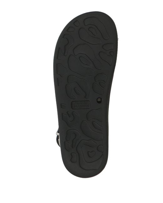McQueen Black Sandals Leather