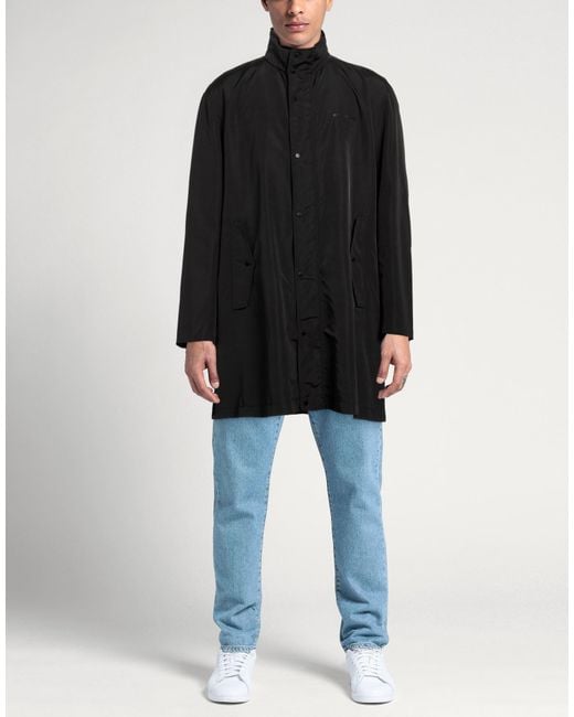 ARMANI EXCHANGE Black Overcoats & Trench Coats for men