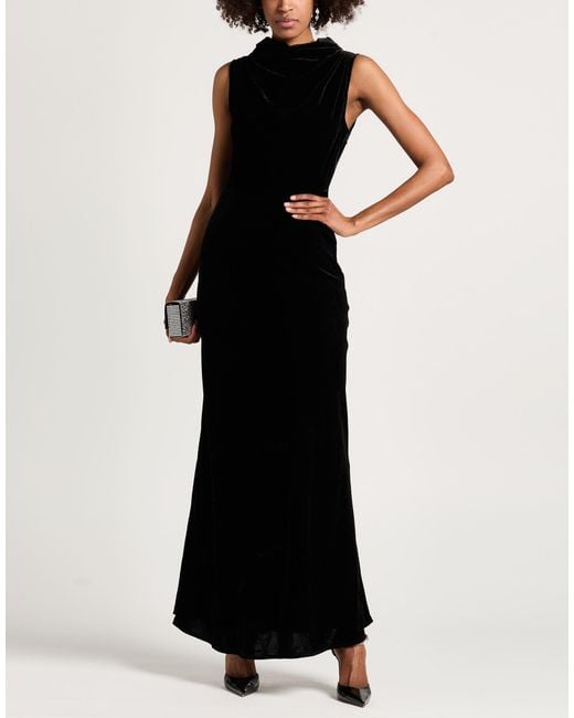 Semicouture Black Maxi Dresses