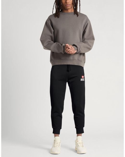 DIESEL Black Pants Cotton for men