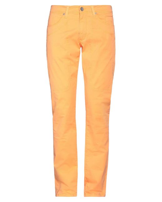 Jeckerson Orange Pants for men