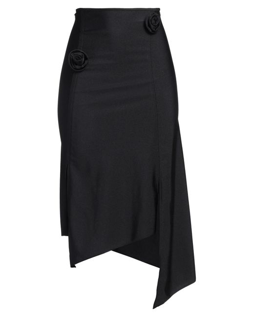 Coperni Black Midi Skirt Polyamide, Elastane