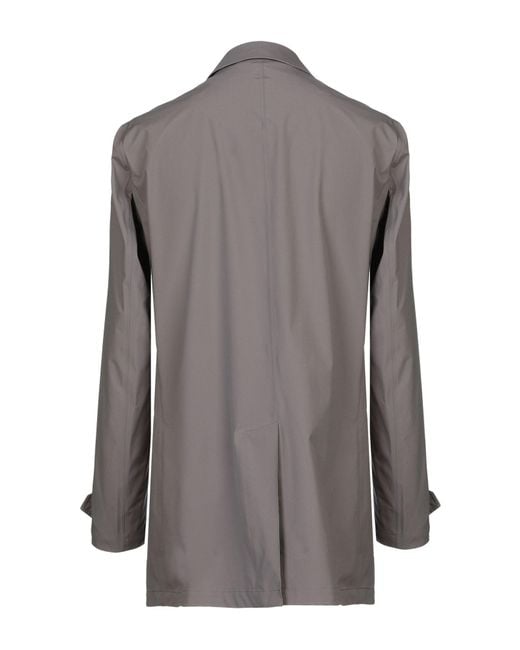 Herno Gray Overcoat & Trench Coat for men