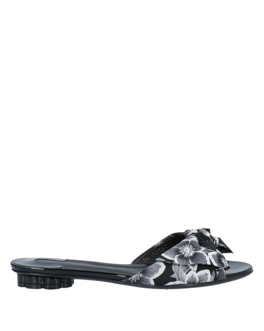 Sandalias Ferragamo de Cuero de color Negro | Lyst