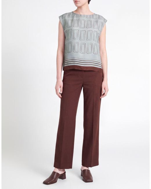 Glanshirt Gray Top Viscose