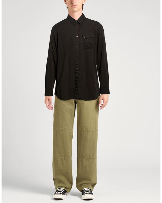 Belstaff Black Shirt Cotton for men