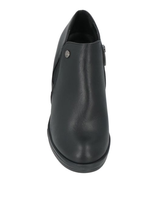 Cinzia Soft Black Ankle Boots Calfskin