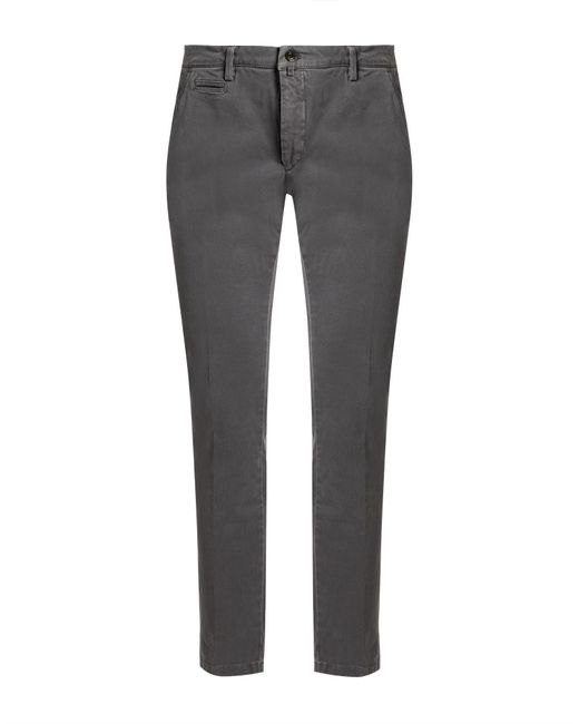 Briglia 1949 Gray Pants Cotton, Elastane for men
