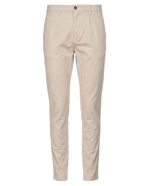 Gazzarrini Natural Pants Cotton, Elastane for men