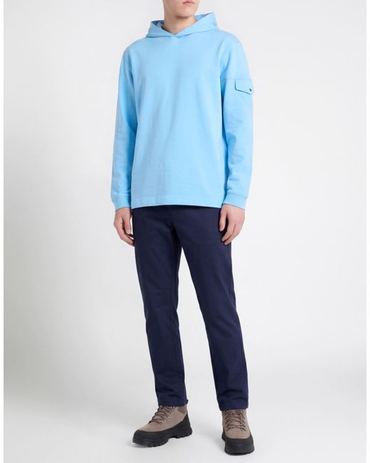 Woolrich Blue Azure Sweatshirt Cotton for men