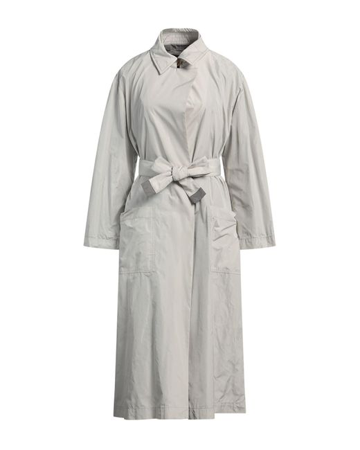 Giorgio Armani Gray Overcoat & Trench Coat