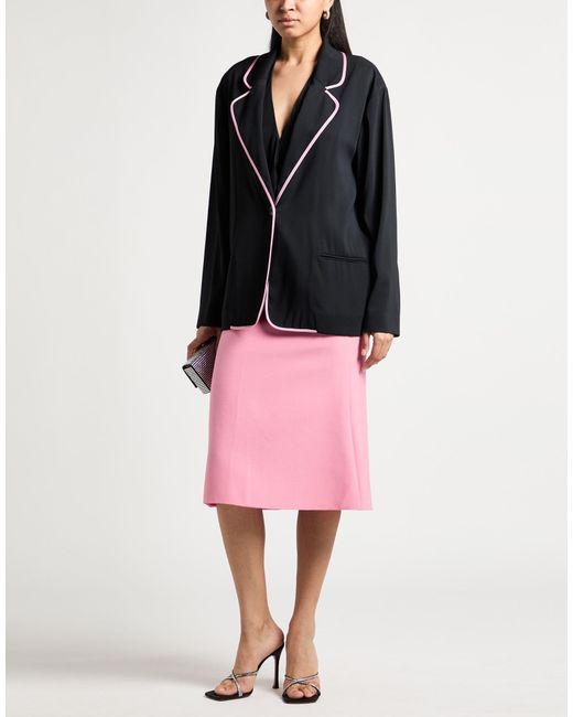 Moschino Blue Blazer Acetate, Viscose, Elastane
