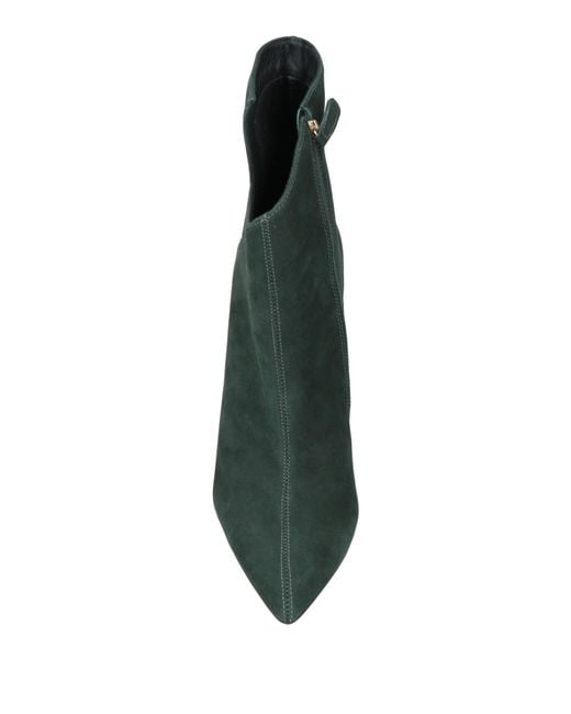 Killana Green Dark Ankle Boots Leather