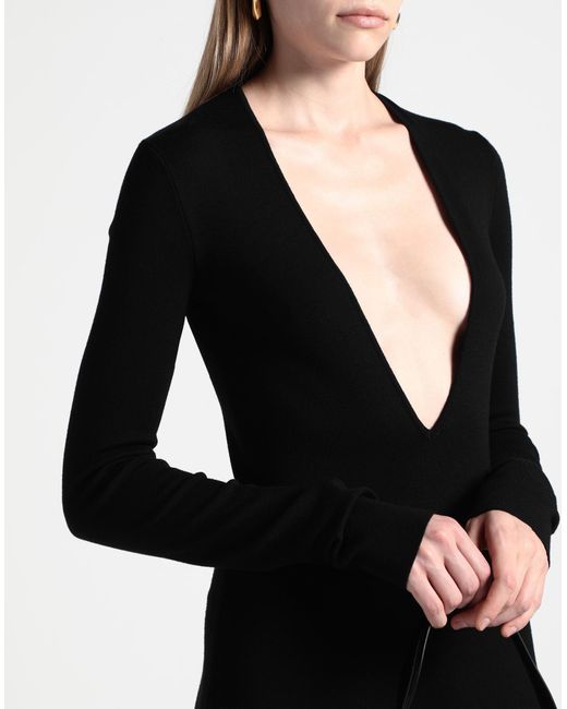 Vestido largo Saint Laurent de color Black