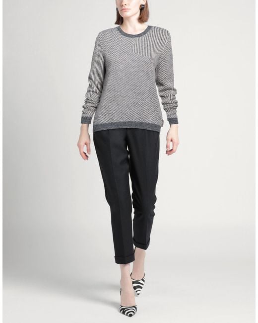 ALESSIA SANTI Gray Sweater Alpaca Wool, Polyamide, Wool