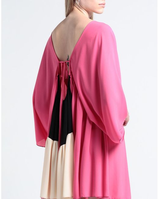LAVIEPURE MAISON Pink Mini Dress Rayon, Elastane