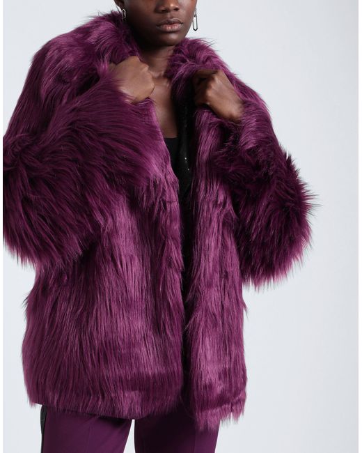 Karl Lagerfeld Purple Shearling- & Kunstfell
