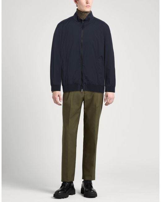 Herno Blue Midnight Jacket Polyamide, Elastane for men