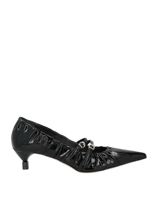 MSGM Black Pumps Leather