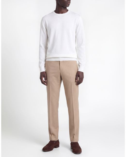 Gran Sasso White Ivory Sweater Cashmere, Wool for men