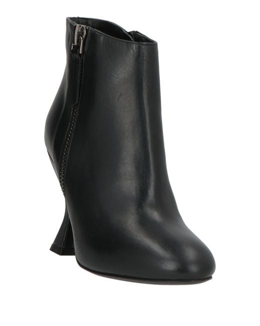 Albano Black Ankle Boots Leather