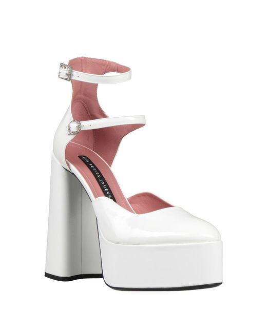 Les Petits Joueurs White Pumps Leather