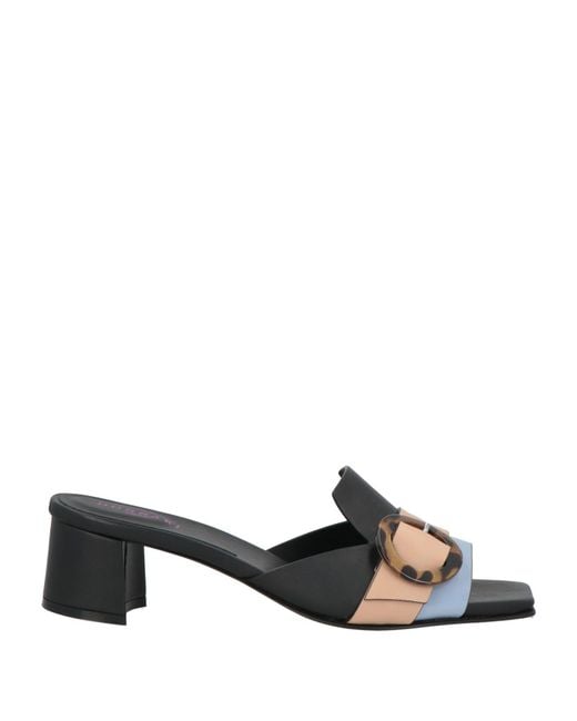 DONNARì Black Blush Sandals Leather