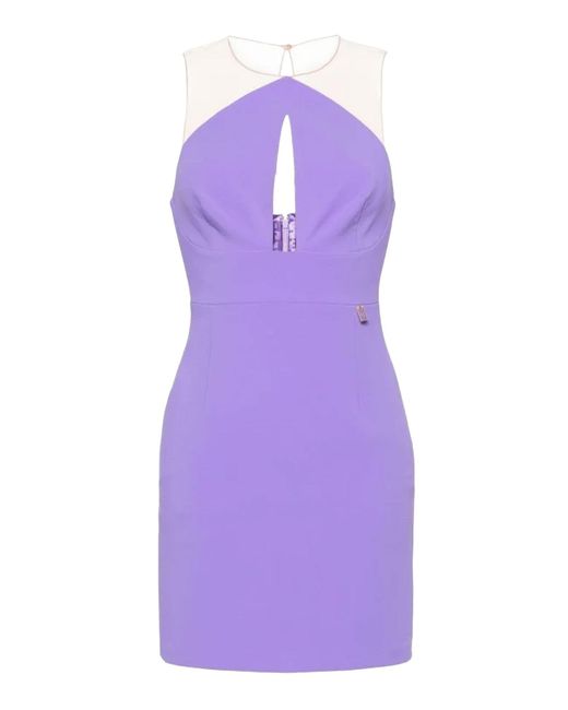 Elisabetta Franchi Purple Mini-Kleid