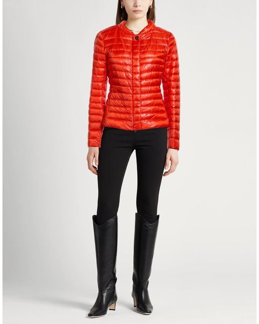 Herno Red Puffer Polyamide