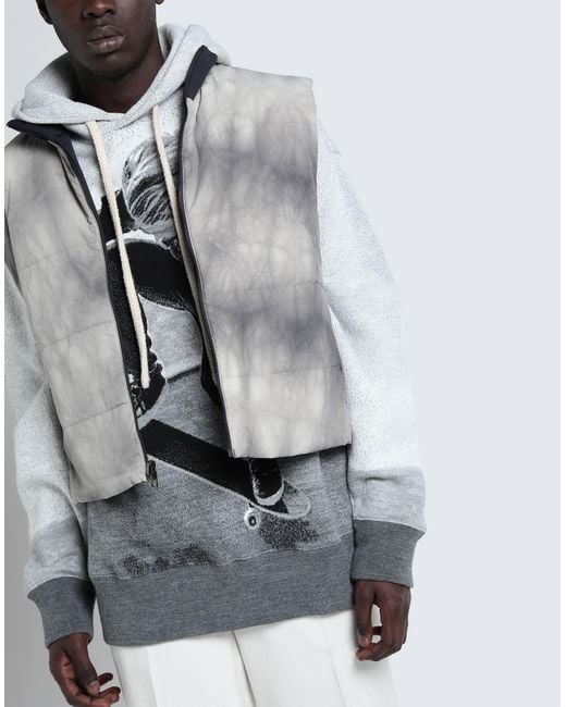 COS Gray Reversible Padded Utility Vest for men