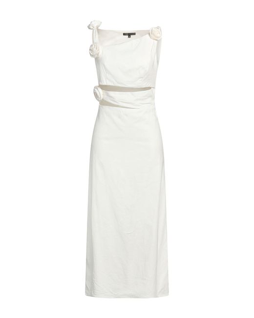 Maje White Midi Dress