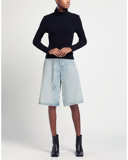 Agolde Blue Denim Shorts