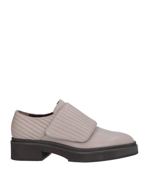 HAZY Gray Light Loafers Soft Leather