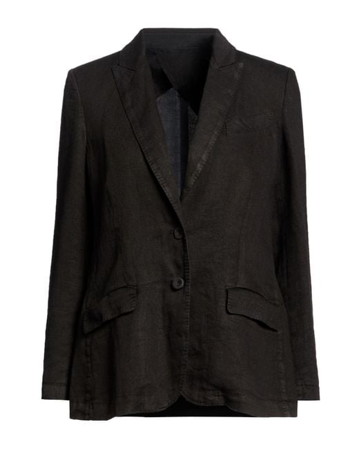 120% Lino Black Blazer