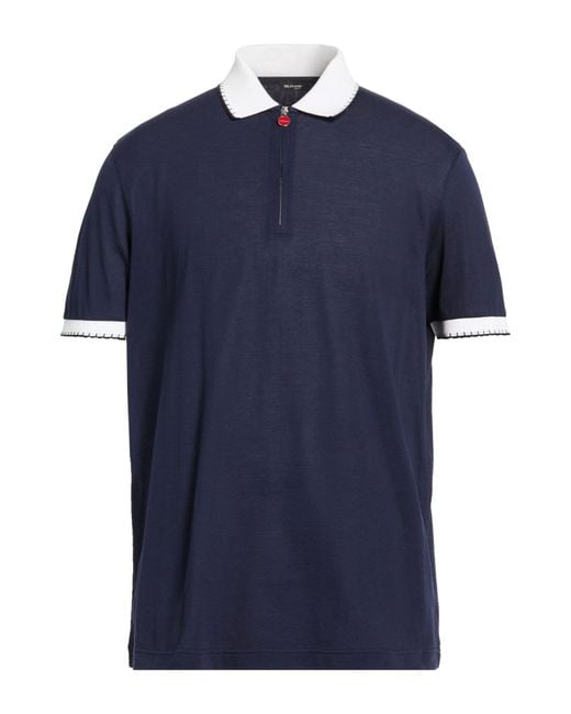 Polo Kiton de hombre de color Blue