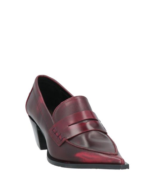 Ras Purple Loafers Leather