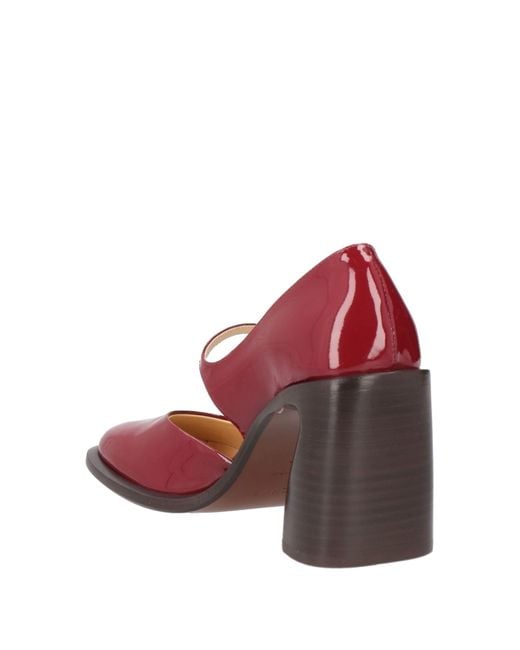 Zapatos de salón Rochas de color Red