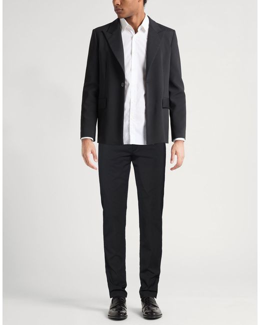Liu Jo Blue Pants Wool, Elastane for men