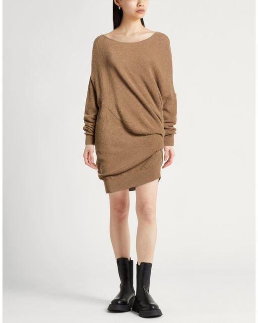 Manila Grace Natural Mini Dresses