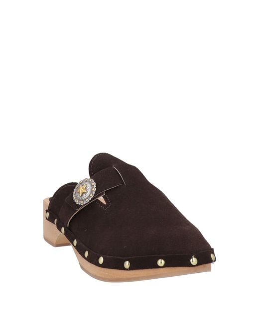 KATE CATE Brown Mules & Clogs