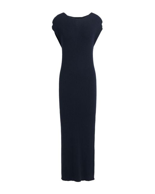 Emporio Armani Blue Midnight Maxi Dress Polyamide, Viscose, Cashmere