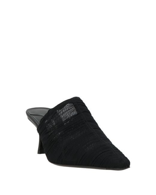 Jimmy Choo Black Mules & Clogs Textile Fibers
