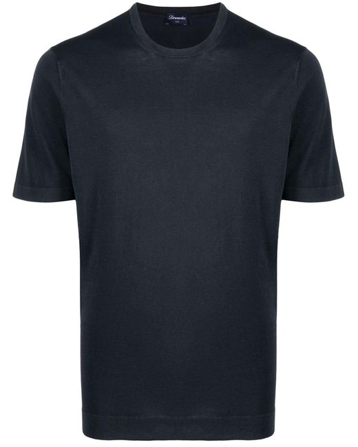 T-shirt di Drumohr in Blue da Uomo