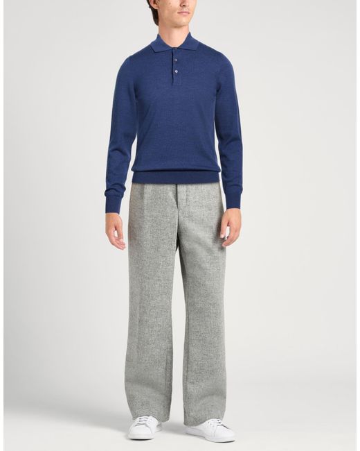 Gran Sasso Blue Sweater Virgin Wool for men