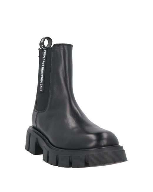 Love Moschino Black Ankle Boots