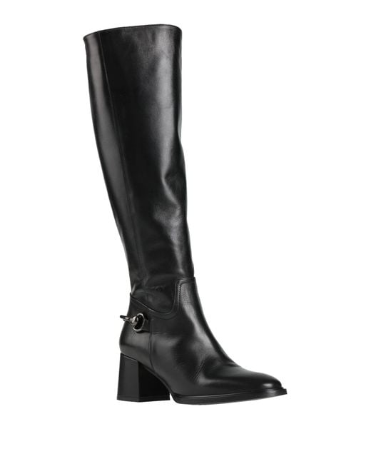 Pollini Black Boot Calfskin